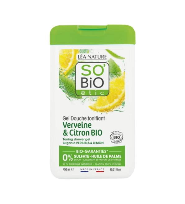 SO BIO GEL DOUCHE VERVEINE CITRON 450ML