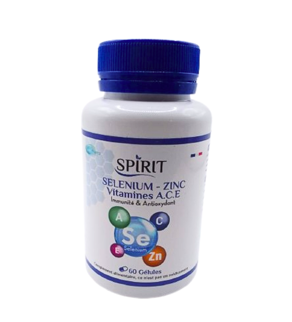 Spirit Selenium Zinc Vitamines A.C.E 60gelules