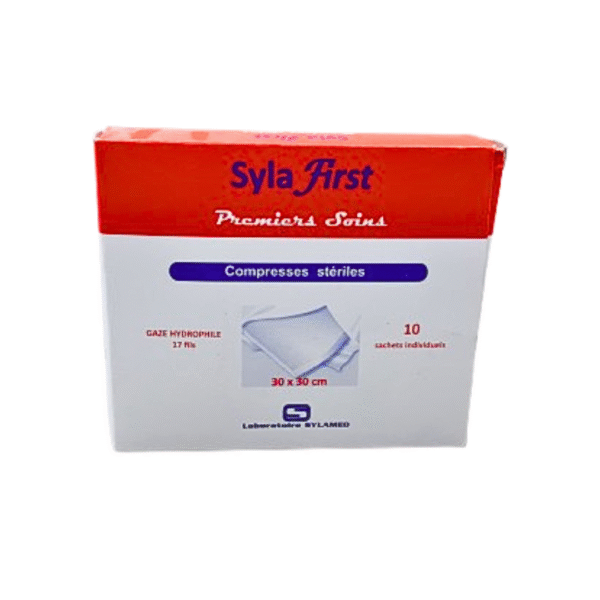 Sylafirst Compress Sterilies 30×30 Bte De 10 Pieces