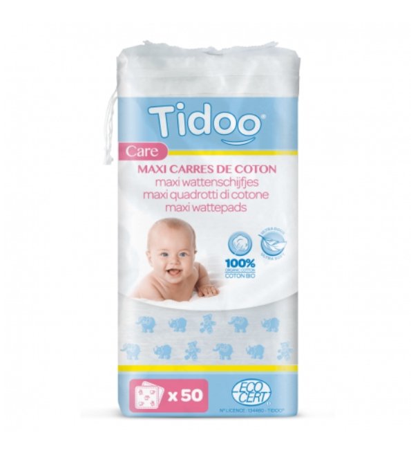 TIDOO CARRES MAXI BABY 50 UNITES