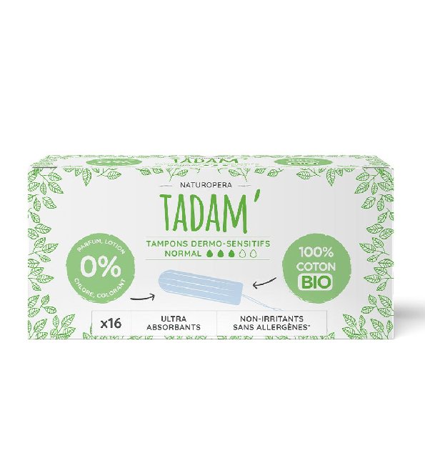 Tadam Tampons Coton Bio Normal 16 unités