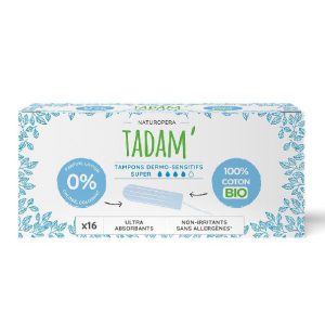 Tadam Tampons Coton Bio Super 16 Unités