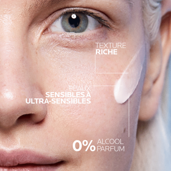 La Roche-Posay Toleriane Sensitive Riche Crème Hydratante Peau Sèche à Très Sèche | 40ml – Image 5