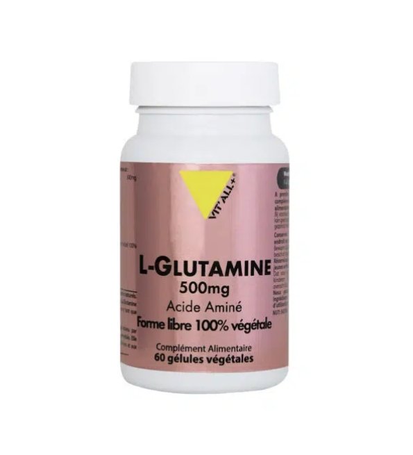VITALL PLUS L-GLUTAMINE 500MG 60 GELULES
