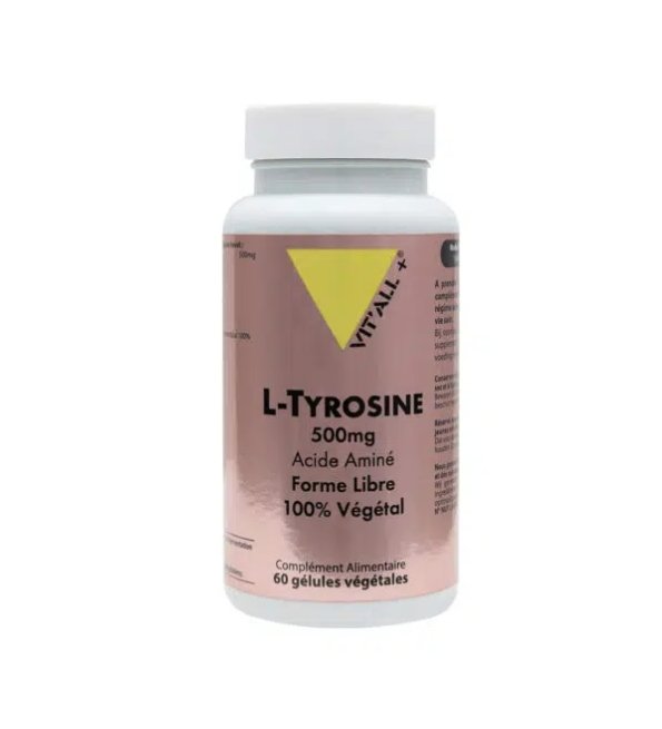 VITALL PLUS L-TYROSINE 500MG 60 GELULES