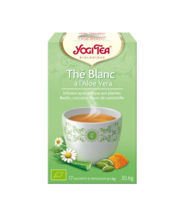 YOGI TEA THE BLANC ALOE VERA 17 X 2G