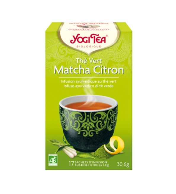 YOGI TEA THE VERT MATCHA CITRON 17 X 2G