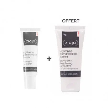 ZIAJA Med Pack Crème de jour Depigmentante 50ml + Correcteur de taches
