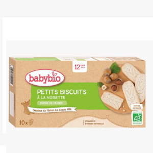 Babybio Petits Biscuits à la Noisette 160G