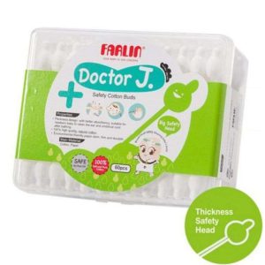 FARLIN Coton Tige de Securite Pour Bebe 60 Pièces