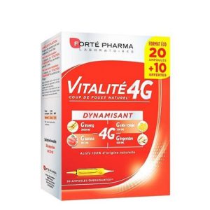 Forté Pharma Vitalité 4g Dynamisant – 20 Ampoules +10 offertes