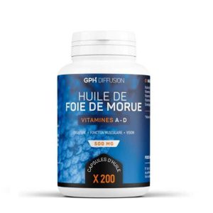 Gph Diffusion Huile de Foie de Morue – 200 Capsules