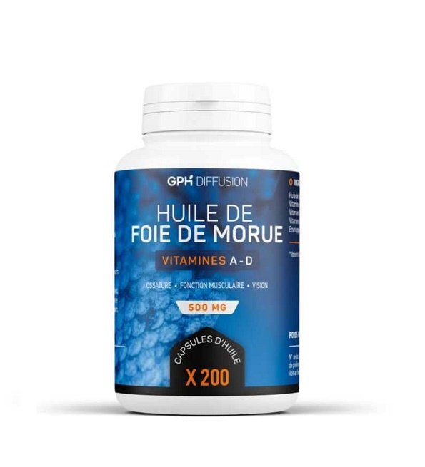 Gph Diffusion Huile de Foie de Morue – 200 Capsules