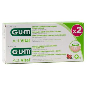 Gum ActiVital Dentifrice Gel Lot de 2 x 75ml