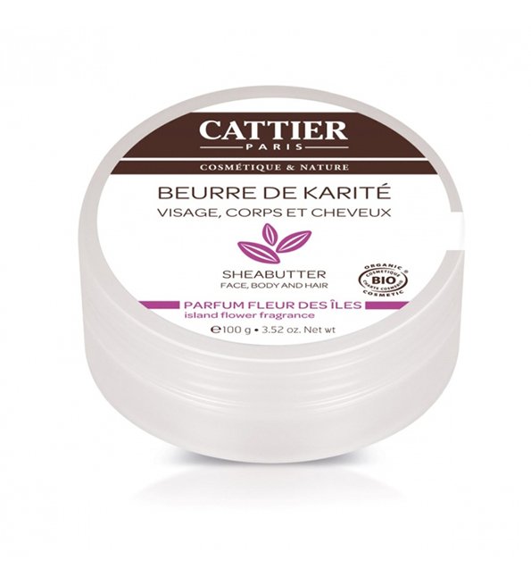 Cattier Beurre de karite Fleur des iles 100g