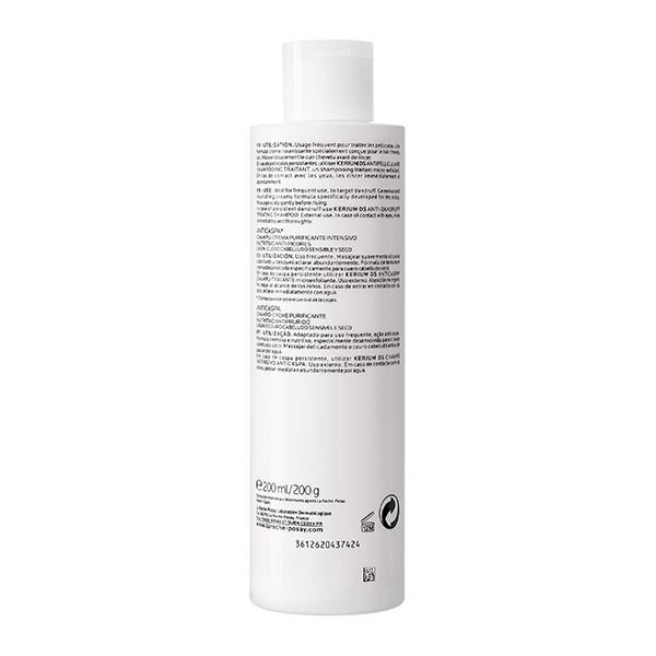 La Roche-Posay Kerium Shampoing Antipelliculaire Pellicules Sèches | 200ml – Image 2