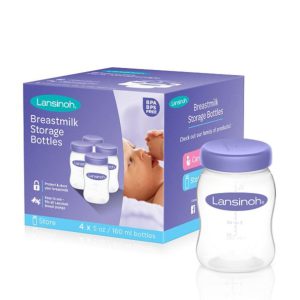 LANSINOH Lansinoh Bouteilles de Conservation du Lait Maternel x4