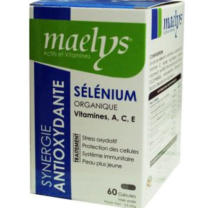 Maelys Sélénium Organique Vitamines A C E – 60 Gélules
