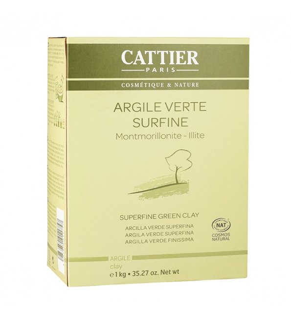 Cattier Argile verte Surfine 1kg