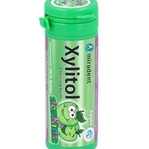 MIRADENT XYLITOL CHEWING GUM APPLE KIDS B30