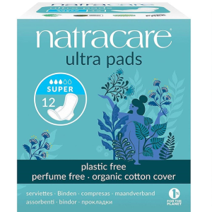 NATRACARE SERVIETTE ULTRA SUPER + WINGS 12Unités