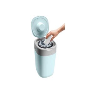 Tommee Tippee Poubelle à Couches Anti-Odeur Twist & Click – Bleu