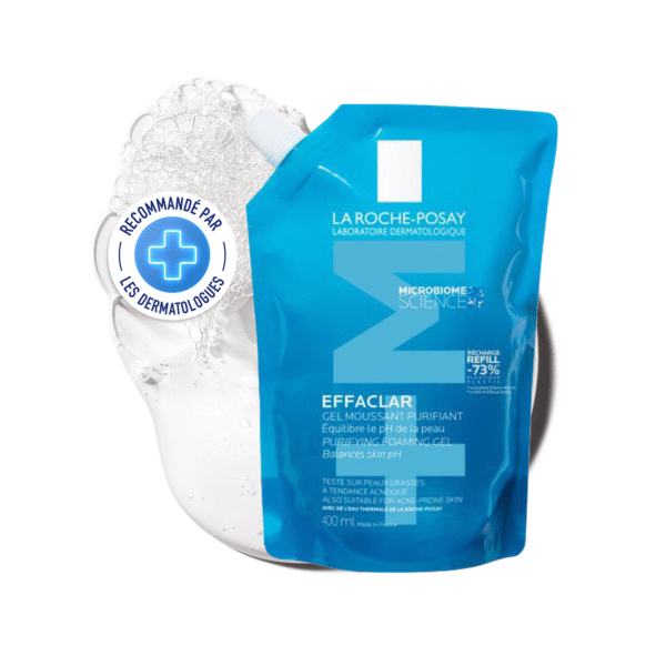 La Roche-Posay Effaclar Gel Moussant Peau Grasse Acnéique Recharge | 400ml – Image 3