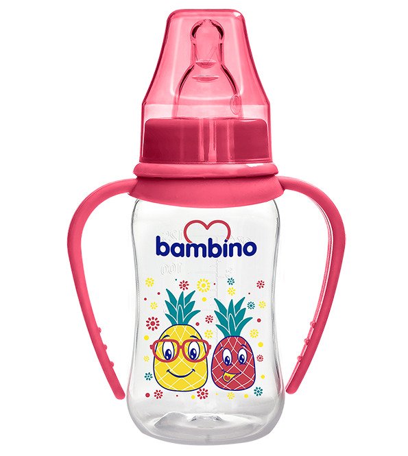 Bambino biberon naturel avec poigne +0m 150ml Ref T065