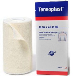 TENSOPLAST BANDE ADHÉSIVE ÉLASTIQUE 15CM x 2,5M