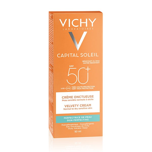 Vichy Capital Soleil Crème Onctueuse SPF50+ Peau Sensible Normale à Sèche | 50ml – Image 2