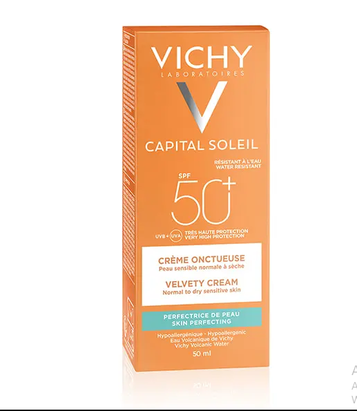 Vichy Capital Soleil Crème Onctueuse SPF50+ Peau Sensible Normale à Sèche | 50ml
