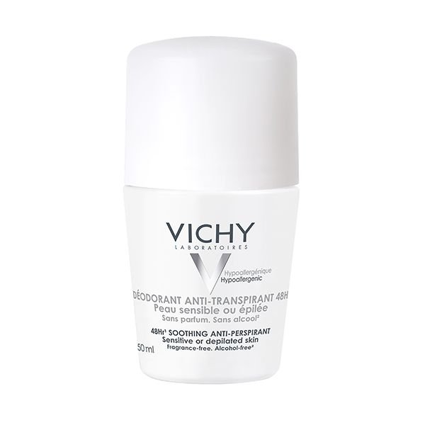 Vichy Dermo-Tolérance Déodorant Anti-Transpirant 48H Bille Peau Sensible ou Epilée | 50ml