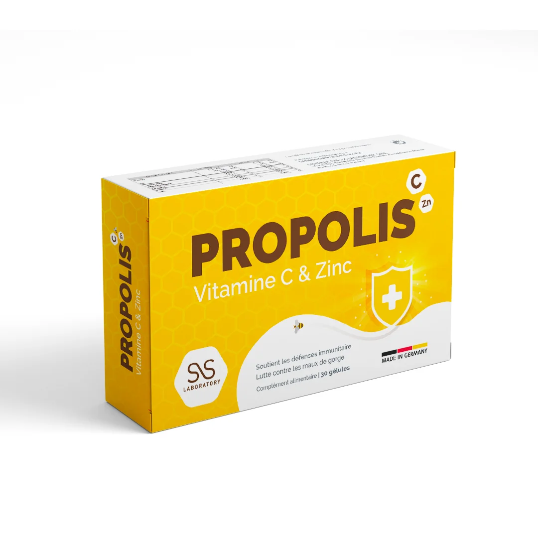 PROPOLIS – Vitamine C et Zinc – 30 gélules végétales